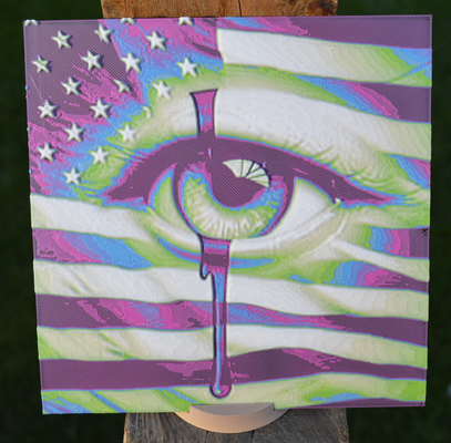 recreated usa eye by matrixtek art 2d hueforge original patriotic 3d print model - Mito3D