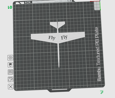 planeador remezclado by acceso everitt juguetes juegos volar volador 3d print model - Mito3D