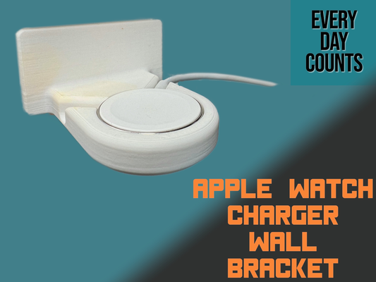 apple watch charger wall bracket by day counts household office 3d print model - Mito3D