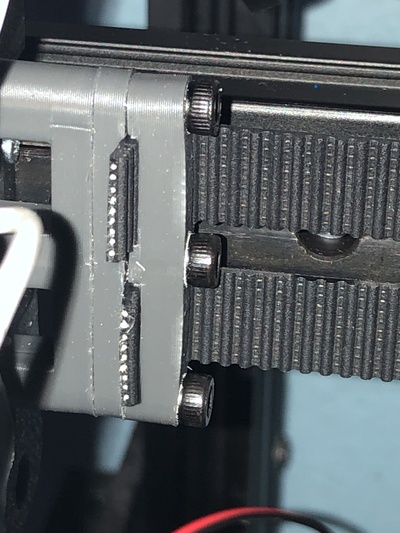 ender 6 stealthburner afterburner x carriage belt clamp remixed by colonel john 3d printer parts 3d print model - Mito3D