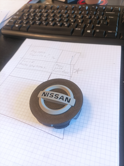 centro cap nissan navara by bondarenko passatempo fai veicoli cerchio 3d print model - Mito3D