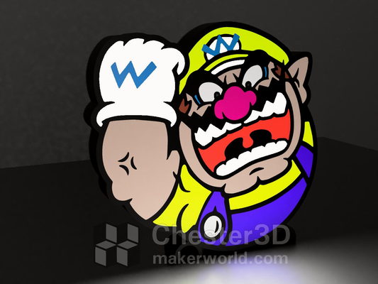 wario led lamp by chester3d household decor a1 simpsons multi homer p1s planet krusty christmas lisa witch skellington simpson marge bob earring moe futurama express birthday 2023 maggie ii lamps toad ring decoration color super mini terwilliger multicolor makerworld light p1p neck halloween2023 gift ams bambulab jar necklace lace skull patty mario leds 3d print model - Mito3D