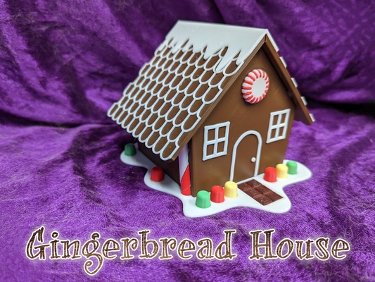 pão gengibre casa by jamestheprinter festividades pão natal decoração natal decorações feriado 3d print model - Mito3D