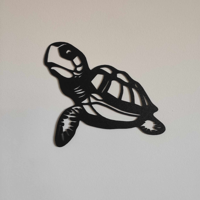 wall decor turtle by satisartes art 2d 2dart animal decoration 3d print model - Mito3D