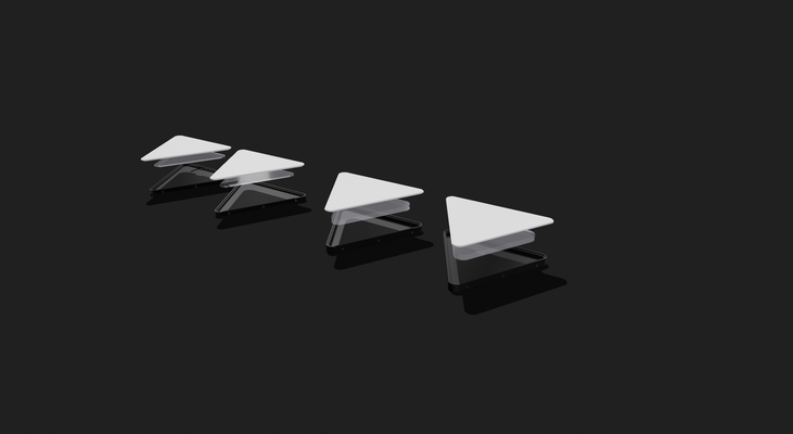 kendin yap ışık üçgenler by makersark3d sanat modeller üçgen rgb 3d print model - Mito3D