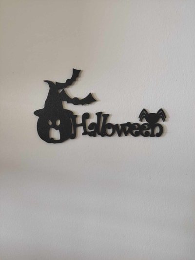 wall decor halloween by satisartes art 2d 2dart 2023 bat pumpkin spider decoration 3d print model - Mito3D