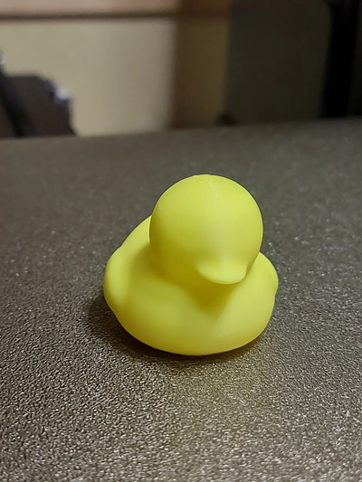 rubber duck remixed by maskedjoey miniatures animals yellow toy bird animal 3d print model - Mito3D