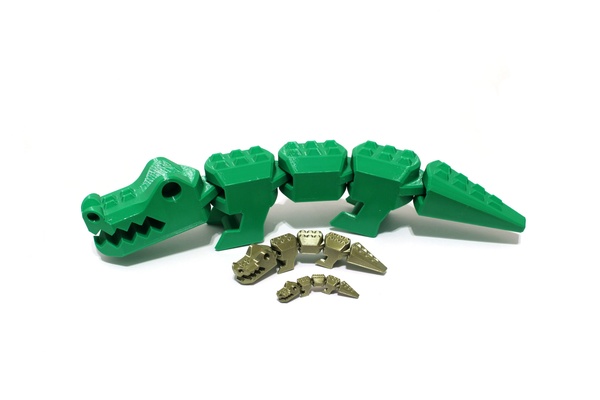 flexi gator by julia eberto juguetes juegos 3d print model - Mito3D