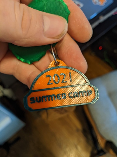 summer camp 21 keychain by tom264360 fashion models musicfestival 3d print model - Mito3D