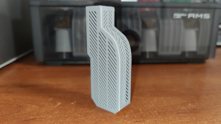 sílice delgado seco caja bambu laboratorio ams remezclado by oleg 3d impresora accesorios desecante gel contenedor bambulab hidra hidraams 3d print model - Mito3D