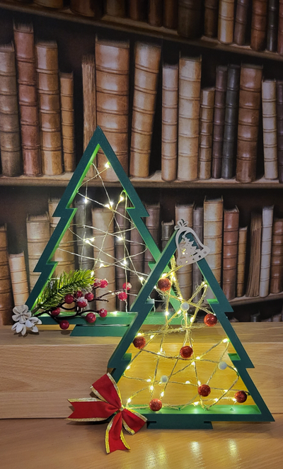 navidad árbol hada ligero by arte modelos luces decoración 3d print model - Mito3D