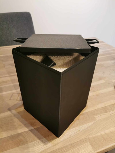 grande semplice scatola coperchio by snigzou utensili organizzatori cucina riso pasta 3d print model - Mito3D