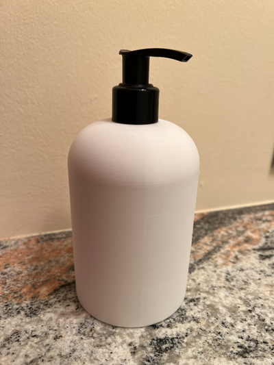 semplice sapone dispenser bottiglia by turtletech creazioni domestico arredamento casa bagno 3d print model - Mito3D