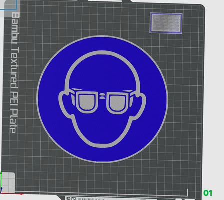 koruma gözlüğü by patrik fehr sanat işaretler logolar 3d print model - Mito3D
