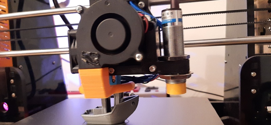 fan mount probe remix m12 remixed by dr peter plastic 3d printer parts zprobe aneta8 hemera anet a8 3d print model - Mito3D
