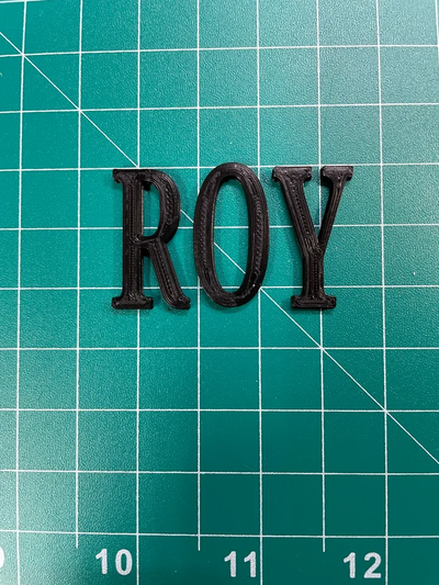 anfänger of text by shakurityzone kunst zeichen logos roy trophäe 3d print model - Mito3D