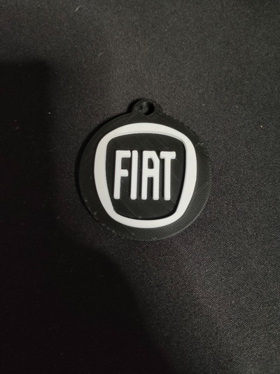 keychain fiat by tr3dcreations fashion models 3d print model - Mito3D