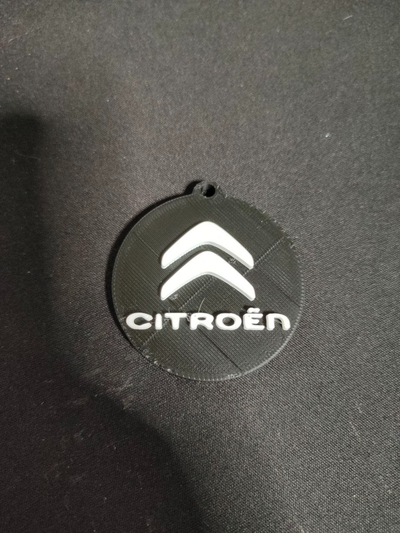 keychain citroen by tr3dcreations fashion models 3d print model - Mito3D