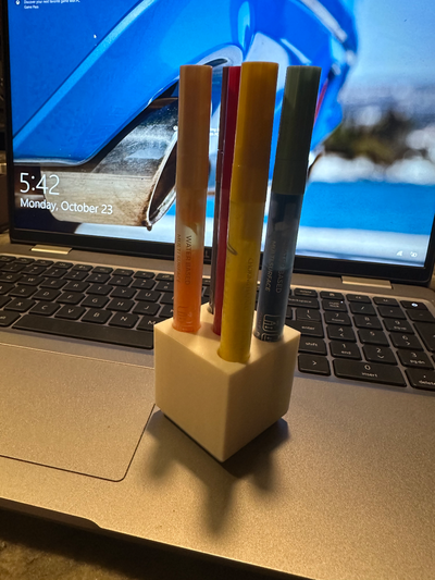 boya dolma kalem kulp destek ızgara sonluluğu 1x1 by gearsofdarkness araçlar organizatörler organizatör kalemler temiz hızlı yazdır hayir 39 5 çekmece düzenlemek dağınıklık bedava 3d print model - Mito3D