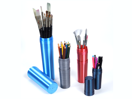pincel lápis tubo by jaminvanderberg passatempo faça caneta porta canetas porta pintura mala pintura óleo 3d print model - Mito3D