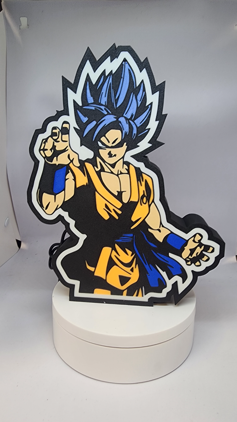 goku by ayılarwampdesigns sanat işaretler logolar ejderha top ejder topu z süper saiyan 3D print model - Mito3D