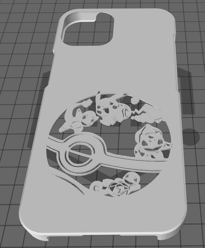 pokeball iphone 14 cas gaine by yuro3d mode modèles pokémon 3d print model - Mito3D