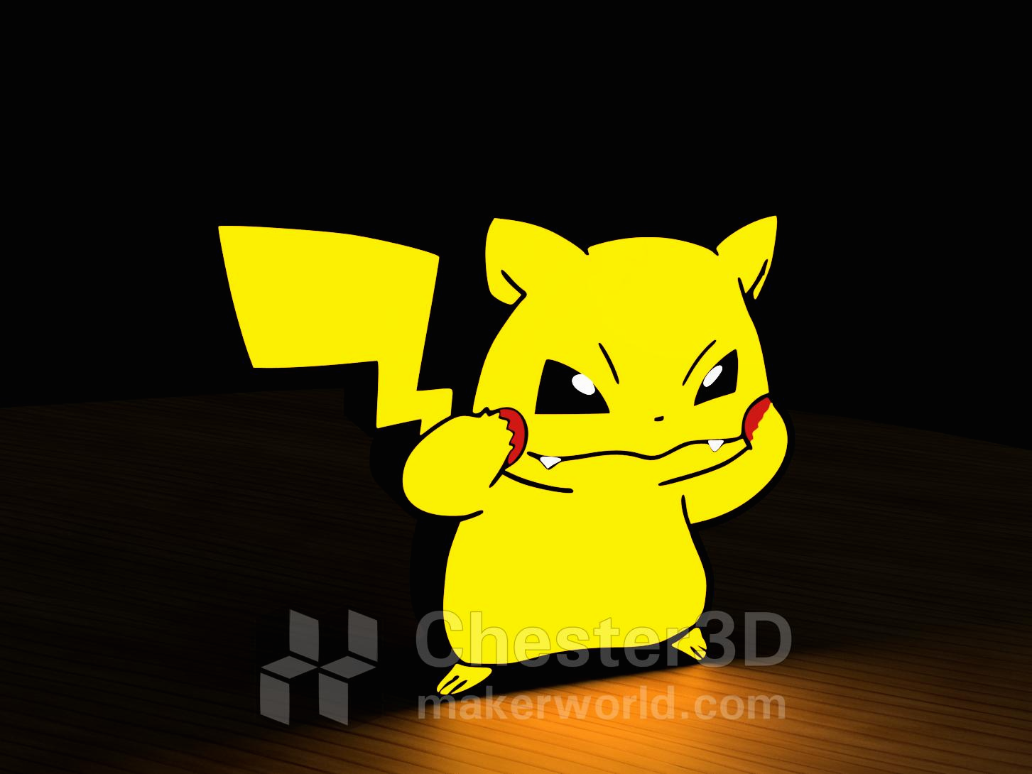 pikachu shy led lamp pokemon by chester3d household decor a1 p1s home gift mini mario lampbox birthday christmas nintendo lightbox 2023 leds glaceon p1p strip multi ledbox color lamps ams multicolor hug homedecor halloween light decoration 3D print model - Mito3D