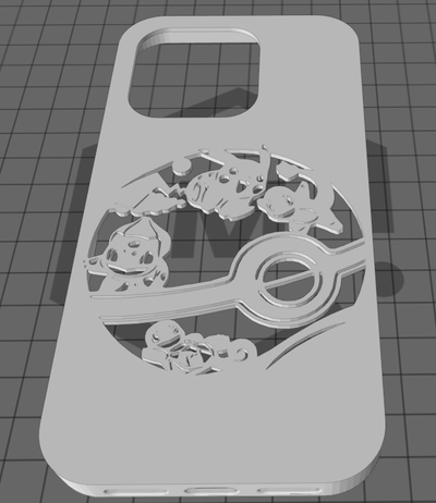 iphone 14 pro pokeball case by yuro3d fashion models pokemon 3d print model - Mito3D