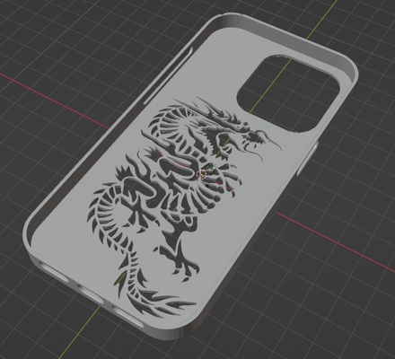 iphone 14 pro dragon case by yuro3d fashion models 3d print model - Mito3D