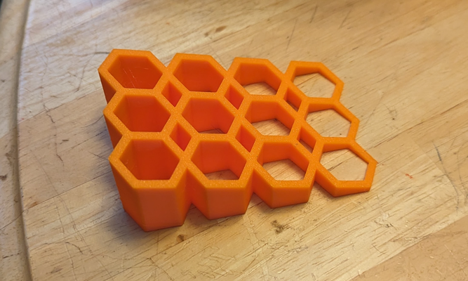 geometric doorstop by omegapoint household house models hex 3d print model - Mito3D