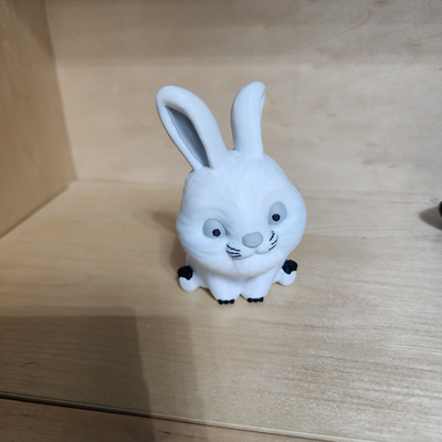 cute rabbit remixed by markell miniatures animals multicolor 3d print model - Mito3D