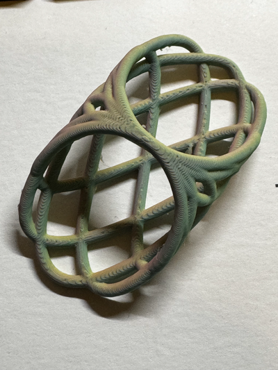 verknotet torus by chris ried mode ringe skulptur 3d print model - Mito3D