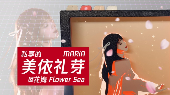 maria çiçek deniz gölge kutu by kız kardeş sanat modeller kutusu garnidelia 3d print model - Mito3D