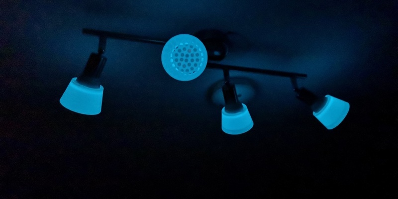 resplandor in oscuro pantalla lámpara gu10 by maeffjus pasatiempo bricolaje diy electrónica brillan oscuridad luz led sombra sencillo 3d print model - Mito3D