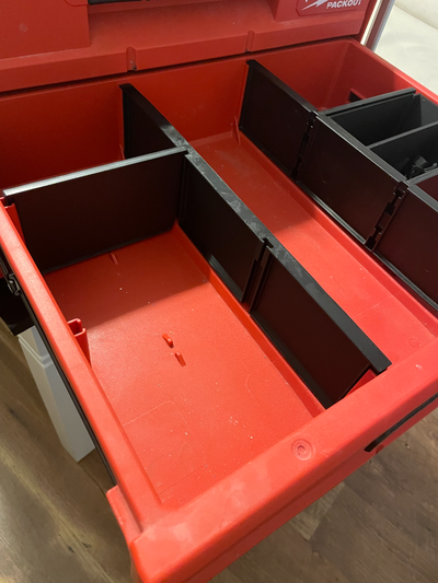 packout 3 tiroir grand diviseur by casquette construit outils organisateurs 3d print model - Mito3D