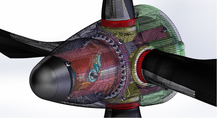 läuse quadri les einstellbar neu gemischt by kyrian bildung ingenieurwesen helice turbopropeller 3d print model - Mito3D