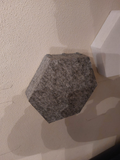 hexagon klangfalle halter unterstützung by martin hardi haushalt dekor musik 3d print model - Mito3D