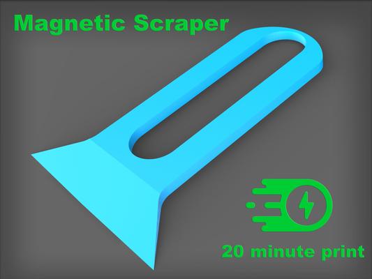 manyetik yatak kazıyıcı by ekstrawitz 3d yazıcı aksesuarlar sıyırıcılar 3d print model - Mito3D