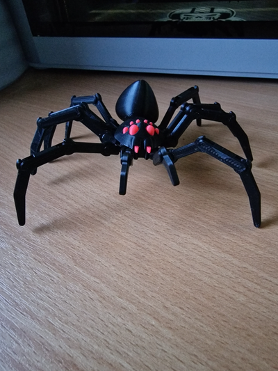 articulated spider remixed by mafia skull household festivities halloween 3d print model - Mito3D