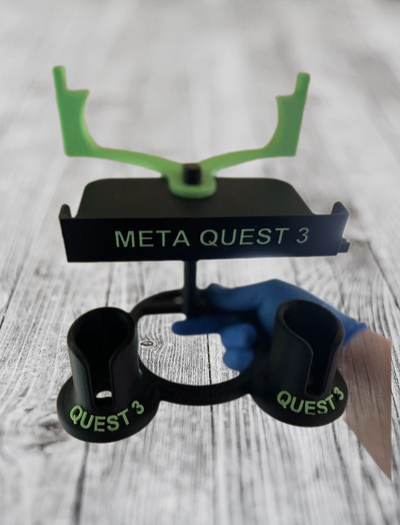 meta búsqueda 3 estante soporte remezclado by juguetes juegos vr auriculares 3d print model - Mito3D