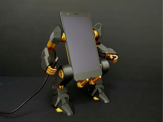 móvil exo suit by jajaum3d herramientas artilugio robot soporte telefonico teléfono iphone teléfono iphonestand montaje trípode carcasa telefono exoesqueleto gundam 3d print model - Mito3D