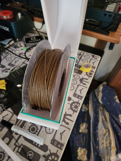 filament box print in place build support 200mm spools by manufaktur 3d printer accessories drybox fialment storage container 3d print model - Mito3D