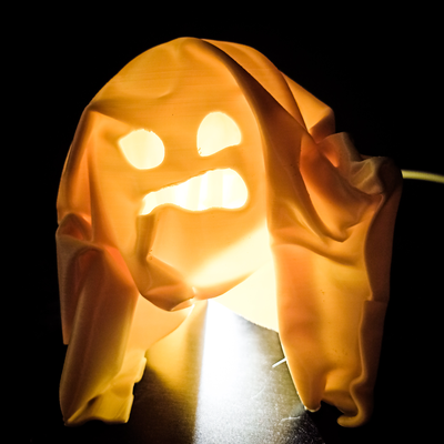 halloween napkin ghost by 3dhonzacom toys & games characters simulation cloth clothes funny 3d print model - Mito3D