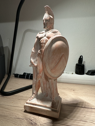 espartano figura yeso by dierk24 arte esculturas 3d print model - Mito3D
