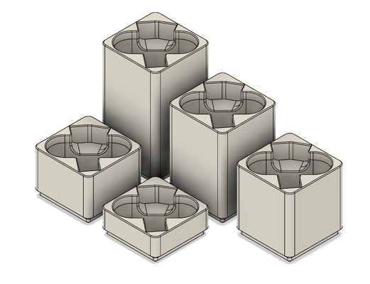 fosbos splitter behälter by asdfgasdfg 3d drucker zubehör gestell organisation veranstalter organisieren organisiert gridfinity 3d print model - Mito3D