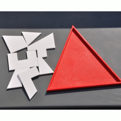 dreieck tangram puzzle by meteorgitter spielzeuge spiele rätsel spiel mental übung spaß 3d print model - Mito3D