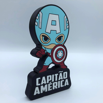 captain america marvel lamp layer by office3d art models capitao 3d print model - Mito3D