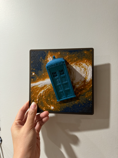 tardis in space by cyanidesugar art models dr who doctor hueforge pop hybrid print wall decor 3d print model - Mito3D