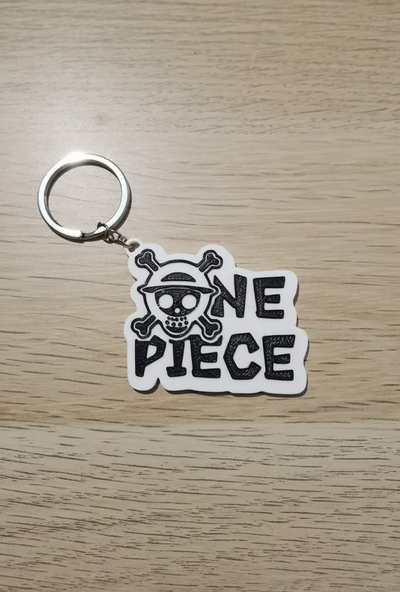 keychain one piece logo by articat art signs & logos geek anime themightycat 3d print model - Mito3D
