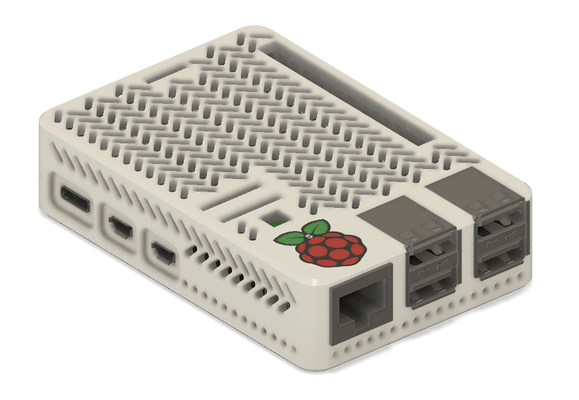 raspberry pi 5 snap fit vented case by addohm hobby & diy electronics enclosure raspberrypi raspberrypi5 raspberrypicase raspberrypihousing picam picamera pcie pi5 3d print model - Mito3D